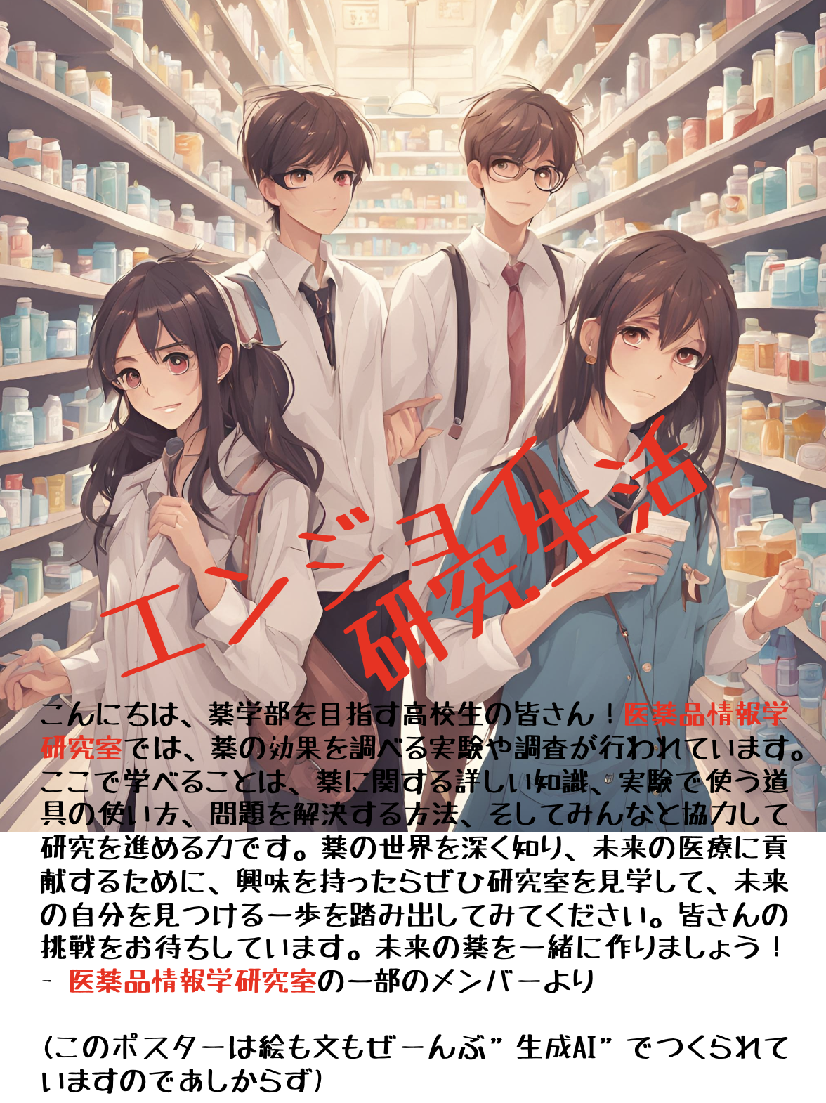 医薬品情報学研究室 オープンキャンパス2024
